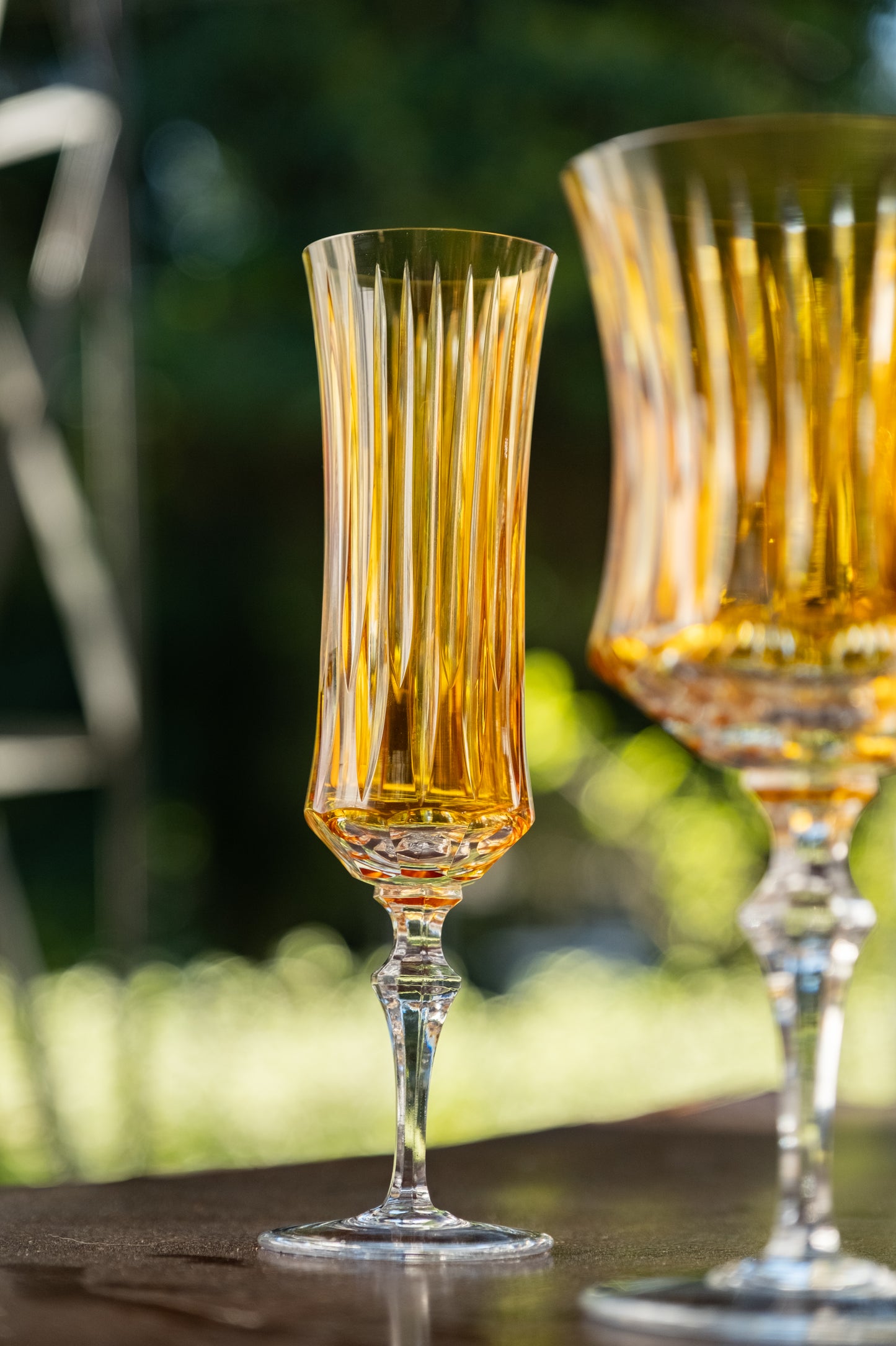 Taça de Cristal Línea Lapidado 72 P/ Champagne | Cristal Blumenau