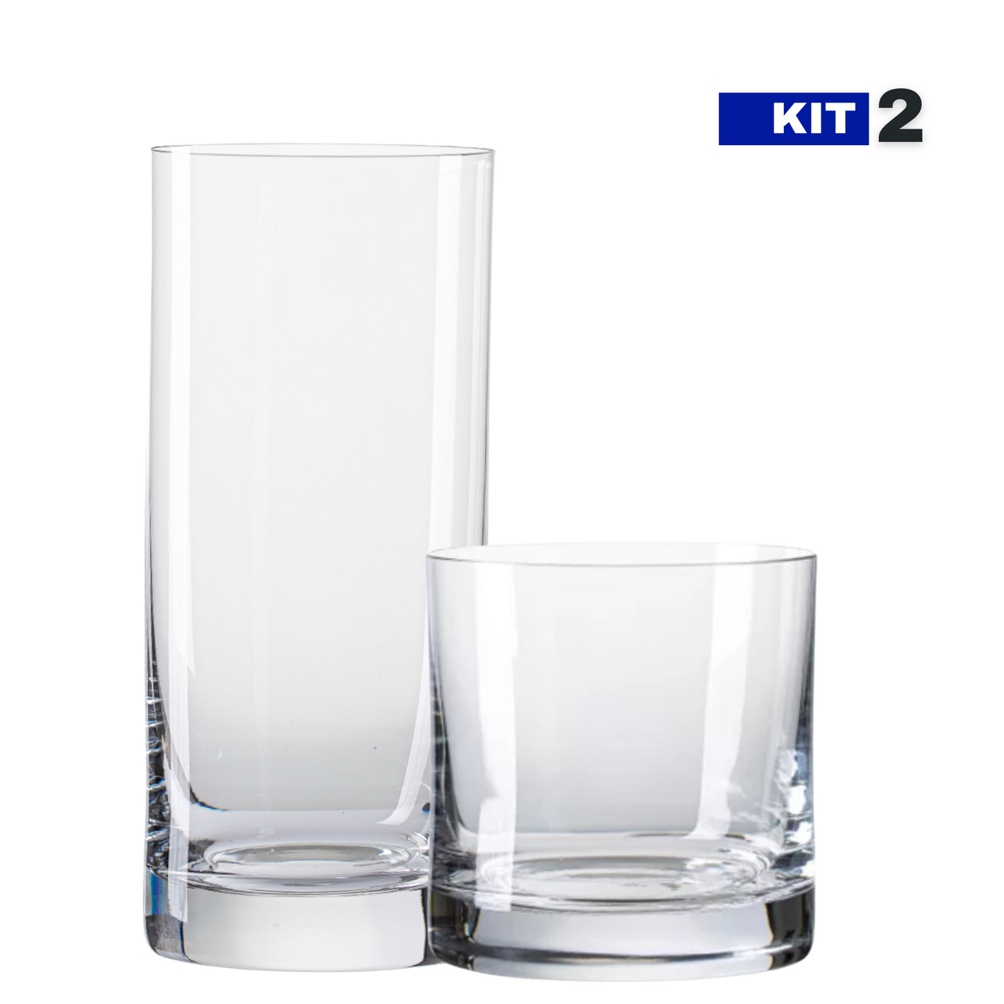 Kit Duo Cristal – DoubleGlass Whisky e Libre | Cristal Blumenau