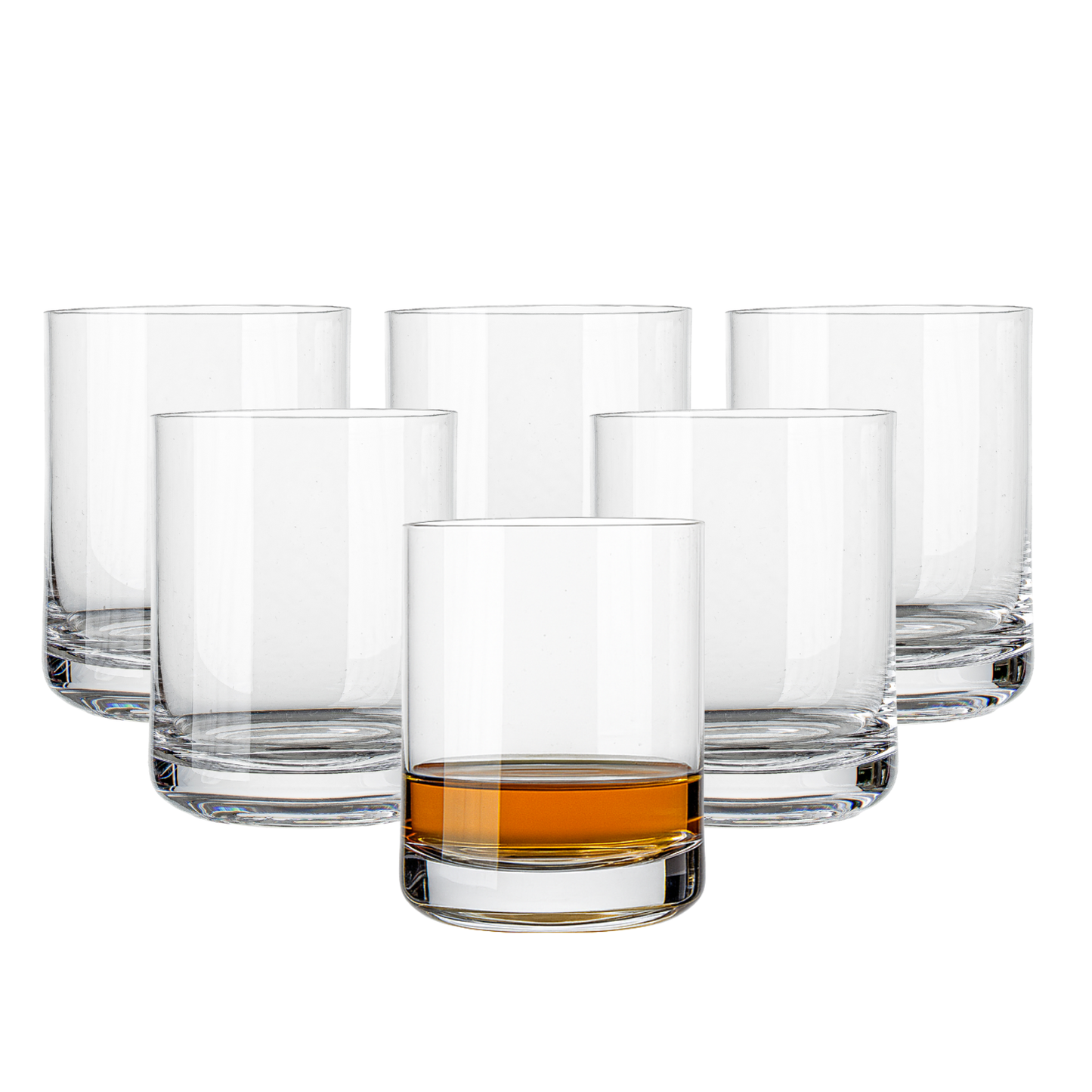 Jogo de 6 Copos de Cristal On The Rocks 315ml Liso | Cristal Blumenau