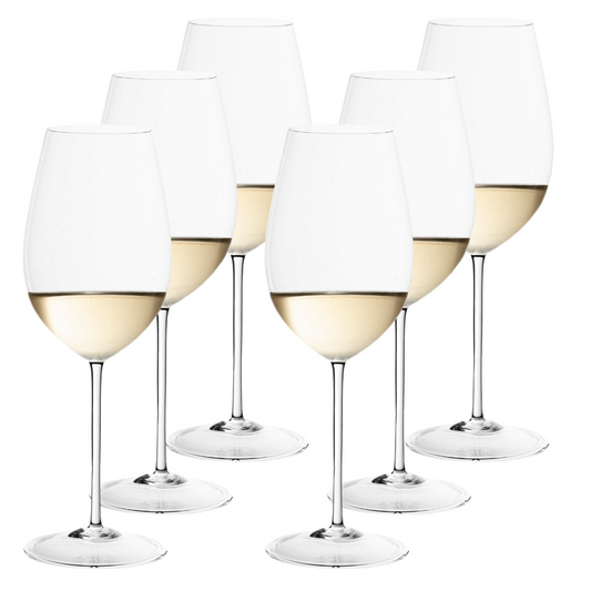 Jogo com 6 Taças de Cristal Chardonnay para Vinho Branco | Cristal Blumenau