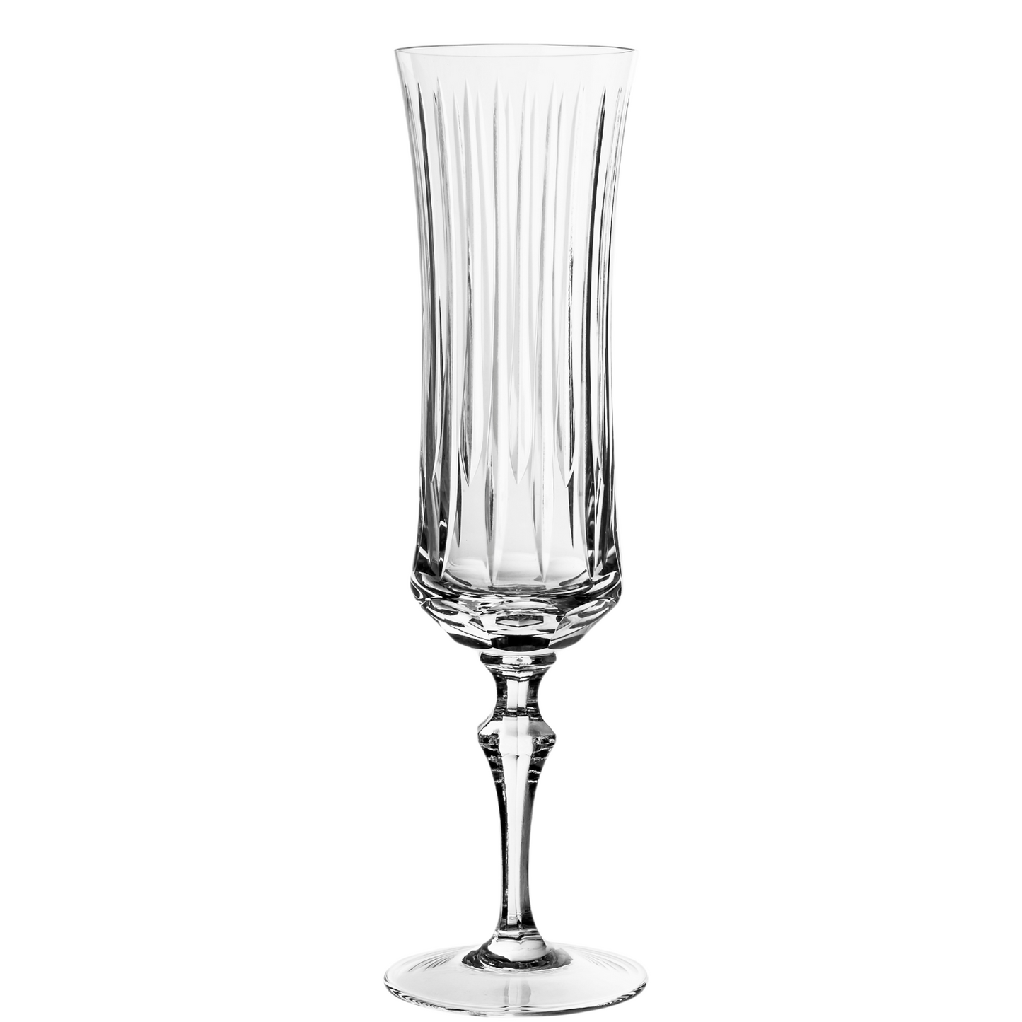 Taça de Cristal Línea Lapidado 72 P/ Champagne | Cristal Blumenau