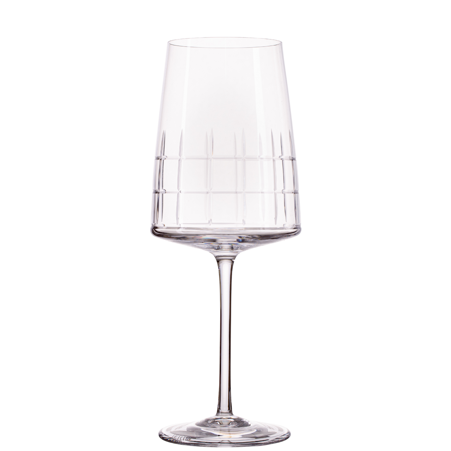 Taça de Cristal Square para Água 600ml Lapidado I Cristal Blumenau