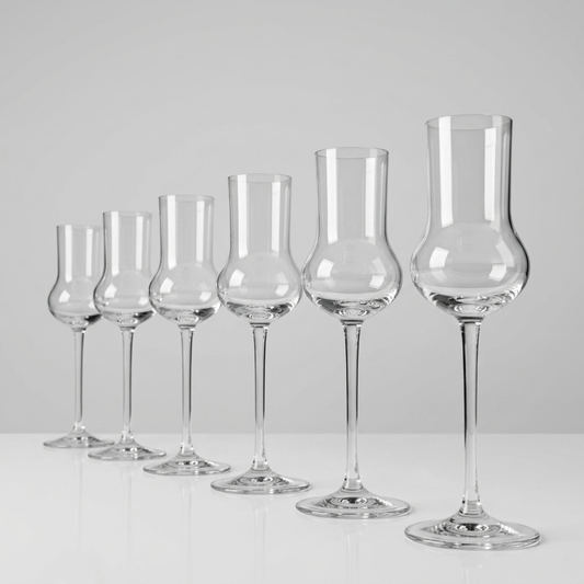 Jogo de 6 Taças de Cristal para Grappa Licor 60ml | Cristal Blumenau