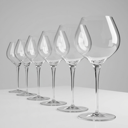 Jogo com 6 Taças de Cristal Perlage para Champagne 450ml | Cristal Blumenau