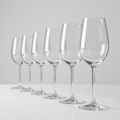 Jogo com 6 Taças de Cristal Chardonnay para Vinho Branco | Cristal Blumenau