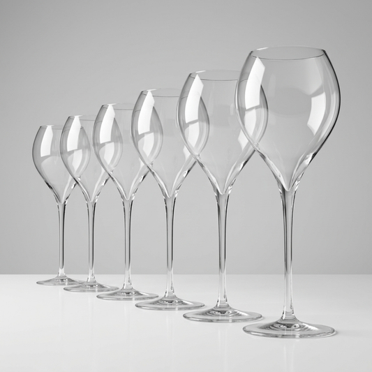 Jogo de 6 Taças de Cristal Grande Balão para Espumante 307ml | Cristal Blumenau