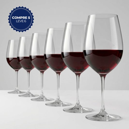 Compre 5, Leve 6 - Taça de Cristal Grand Cru Magnum para Vinho Tinto 995ml | Cristal Blumenau