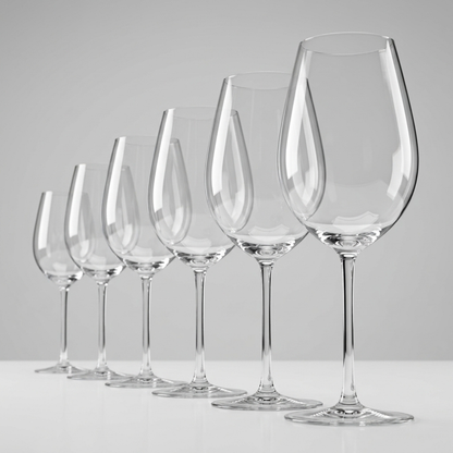 Jogo de 6 Taças de Cristal Bordeaux Margaux para Vinho Tinto | Cristal Blumenau