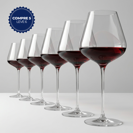Compre 5, Leve 6 - Taça de Cristal Borgonha Grand Cru II Vinho Tinto 892ml | Cristal Blumenau