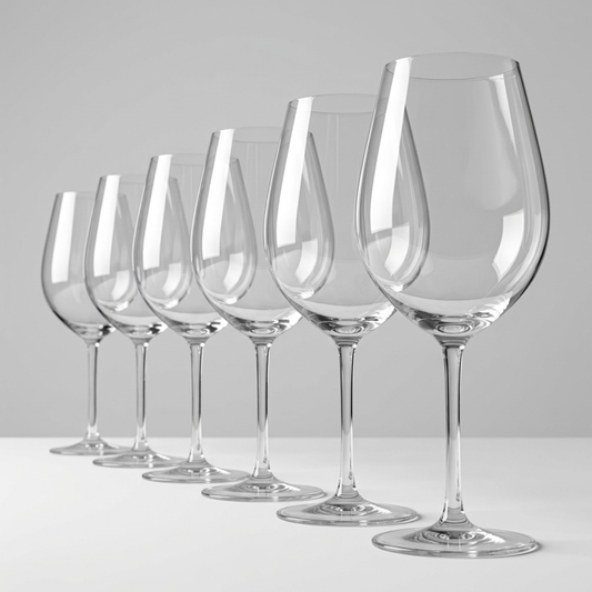 Jogo de 6 Taças de Cristal Moderação Saint-Émillion Vinho Tinto 1230ml | Cristal Blumenau