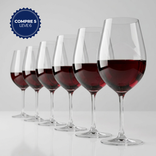 Taça de Cristal Moderação Saint-Émillion Vinho Tinto 1230ml | Cristal Blumenau
