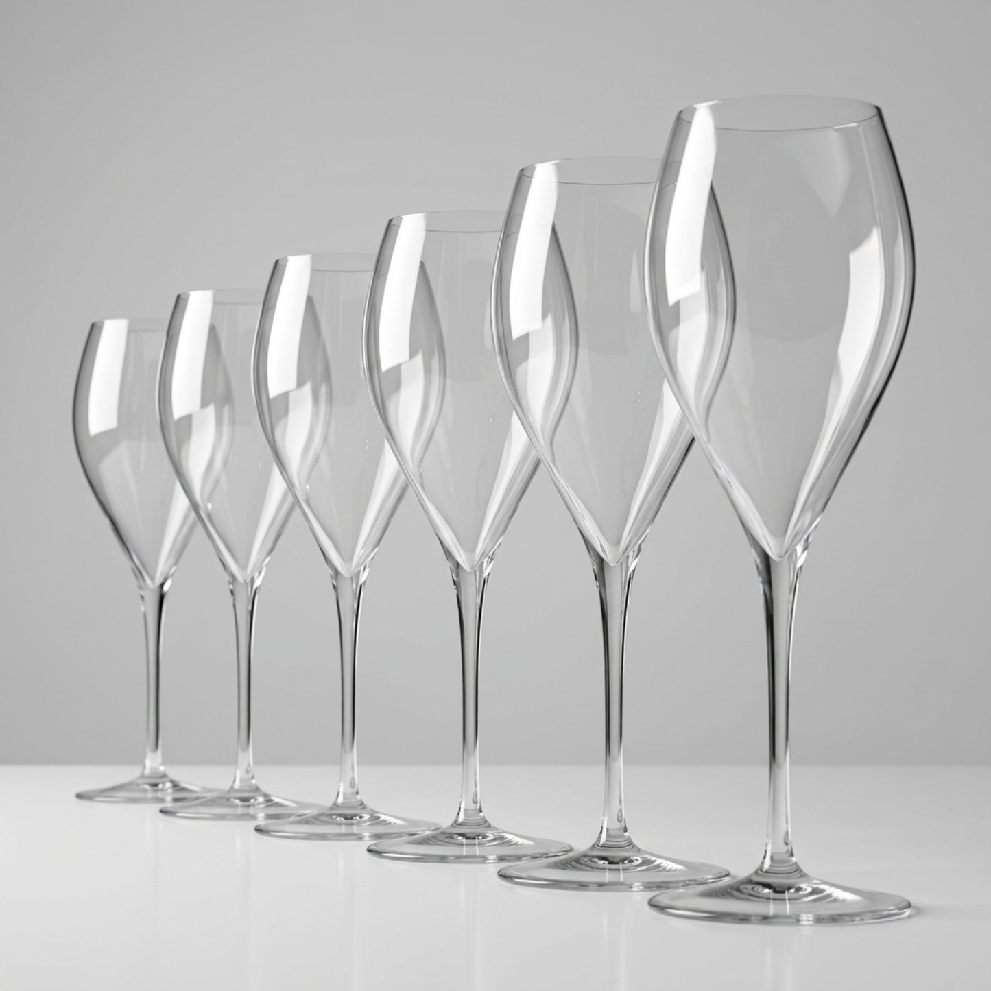 Jogo de 6 Taças de Cristal Spumanti Italiano para Espumante 320ml | Cristal Blumenau
