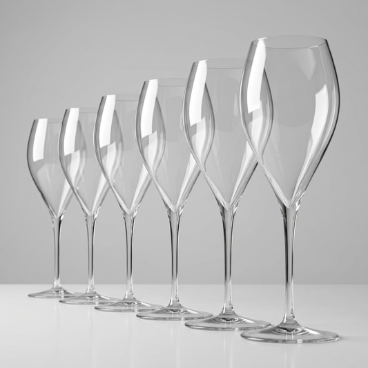 Jogo de 6 Taças de Cristal Spumanti Italiano para Espumante 320ml | Cristal Blumenau