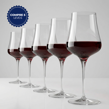 Compre 5, Leve 6 - Taça de Cristal Universal Vinho Tinto 456ml | Cristal Blumenau