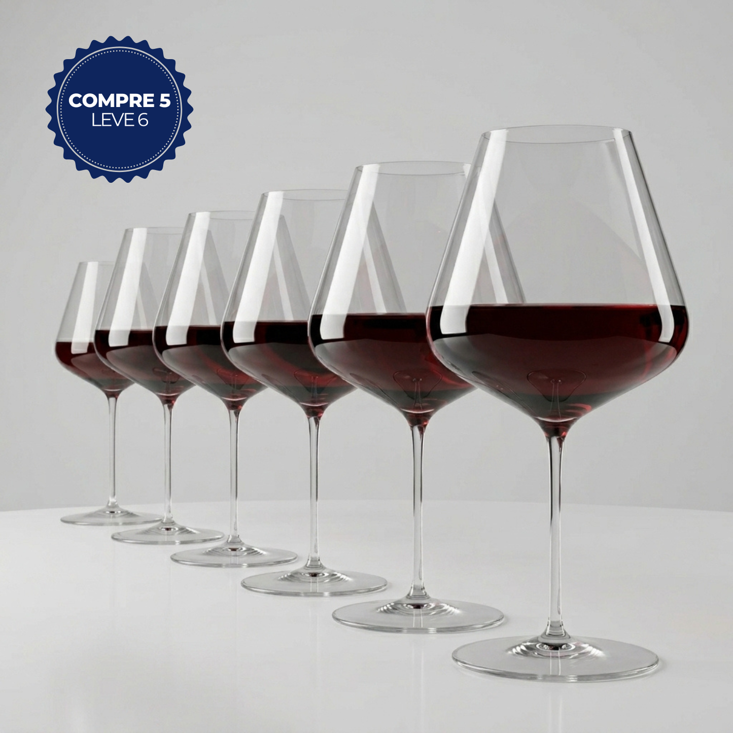 Compre 5, Leve 6 - Taça de Cristal Borgonha Grand Cru 892ml | Cristal Blumenau