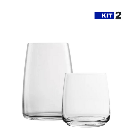 Kit Duo Cristal – Long Drink Square e Whisky | Cristal Blumenau