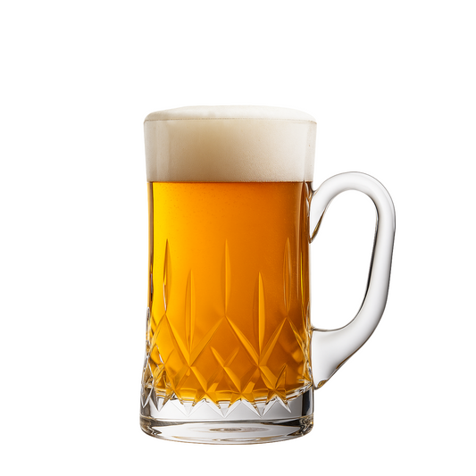 Caneco de Cristal Oktober Lapidado de 1L para Chopp | Cristal Blumenau