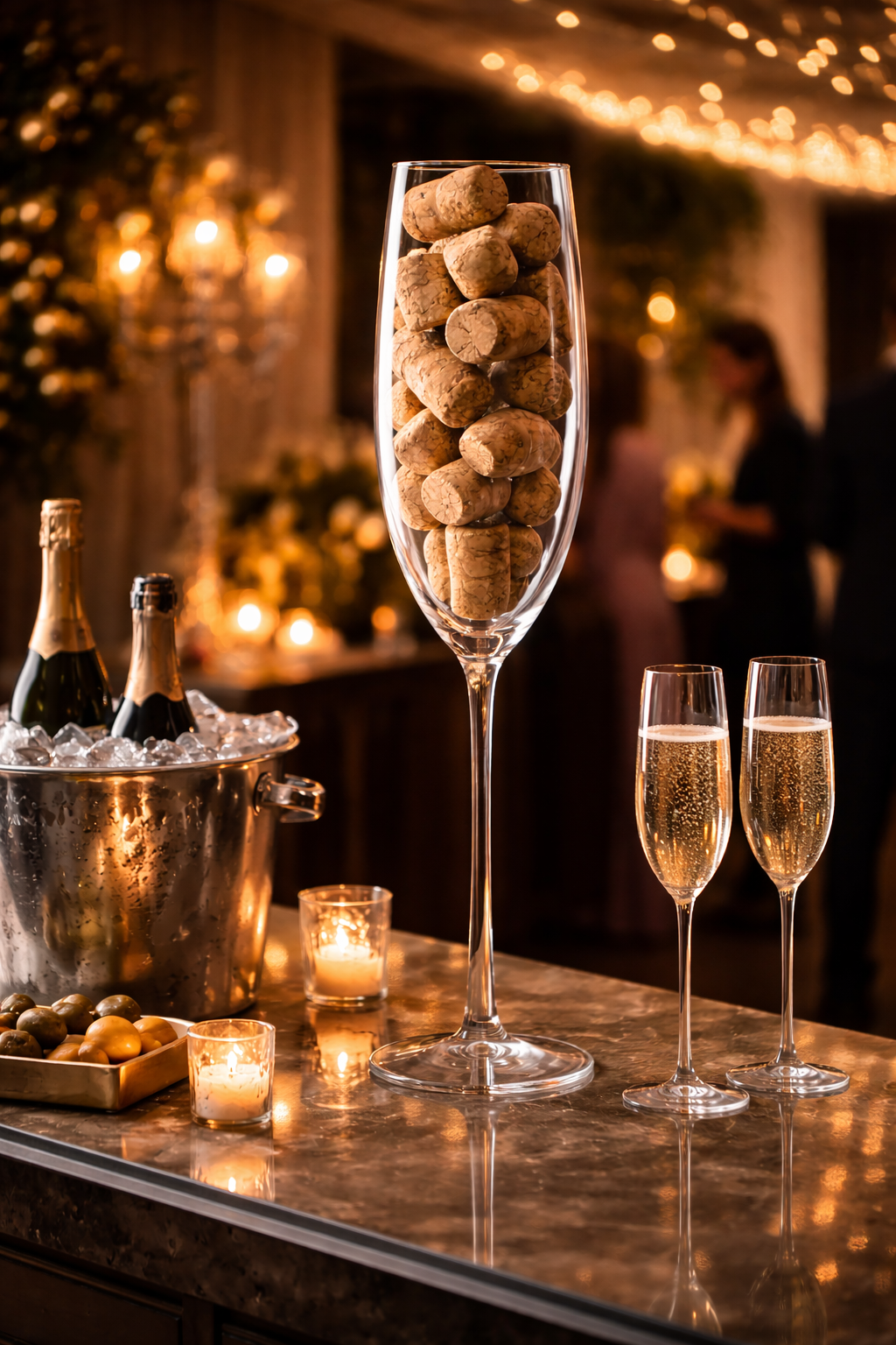 Taça de Cristal Espumante Flute Extra Grande 1930ml | Cristal Blumenau