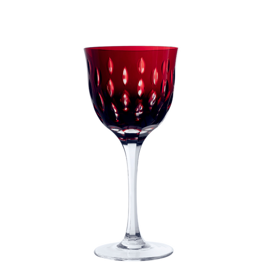 Taça de Cristal Primavera Lapidado 71 P/ Vinho Tinto Vermelho | Cristal Blumenau
