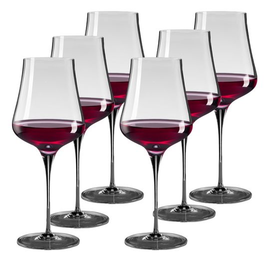 Jogo de 6 Taças de Cristal Universal para Vinho Tinto | Cristal Blumenau