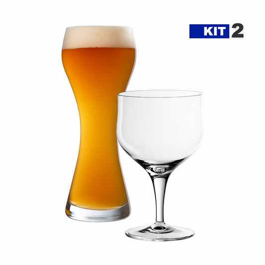 Kit Duo Cristal – Taça Golden Ale e Weizen | Cristal Blumenau