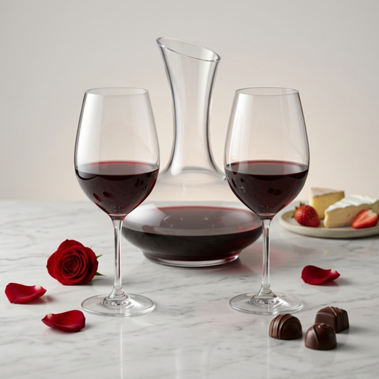 Kit Experiência Sommelier 2 Taças de Cristal Magnum & Decanter Air Wine | Cristal Blumenau