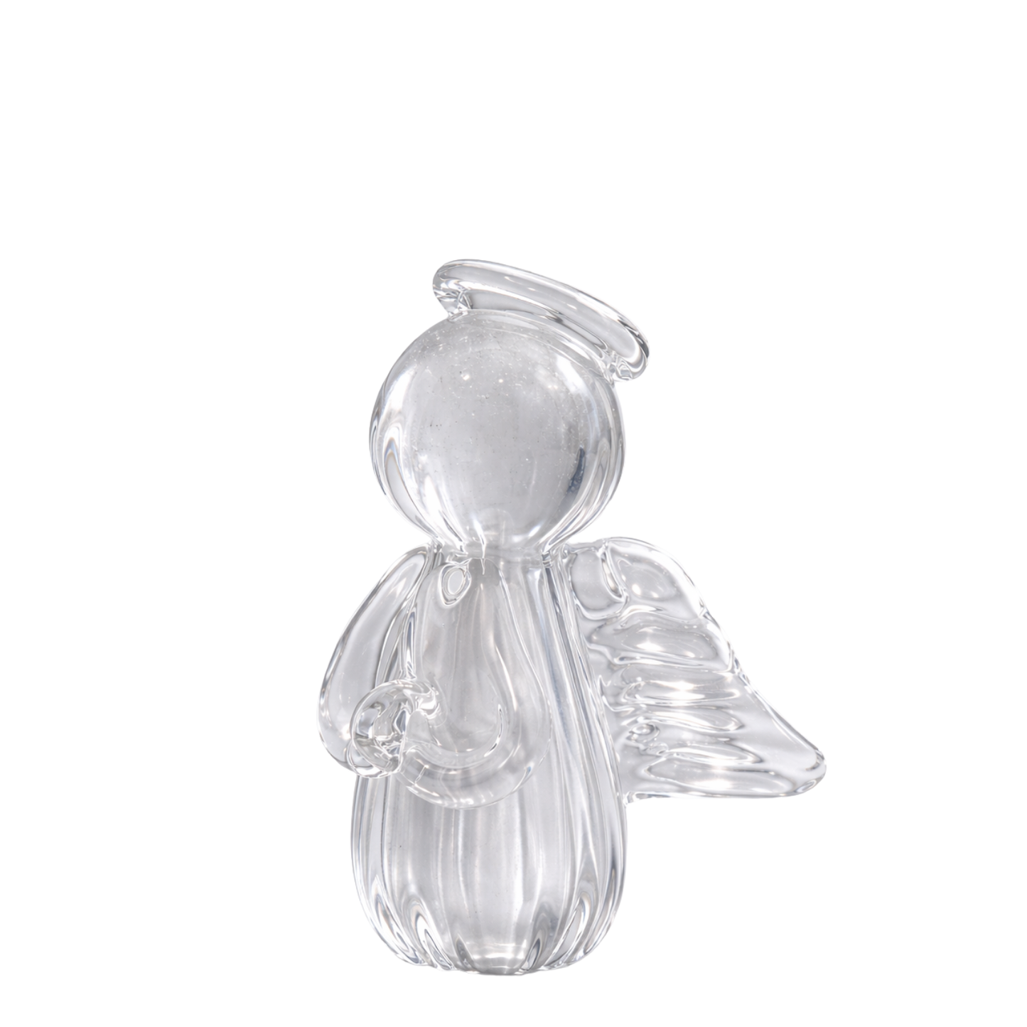 Mini Anjo Uriel em Cristal Murano Decorativo - Incolor