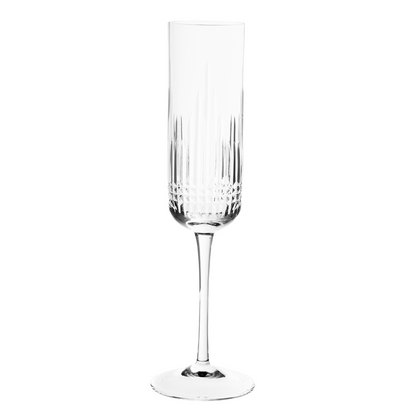 Taça de Cristal Versailles Lapidado 42 P/ Champagne | Cristal Blumenau