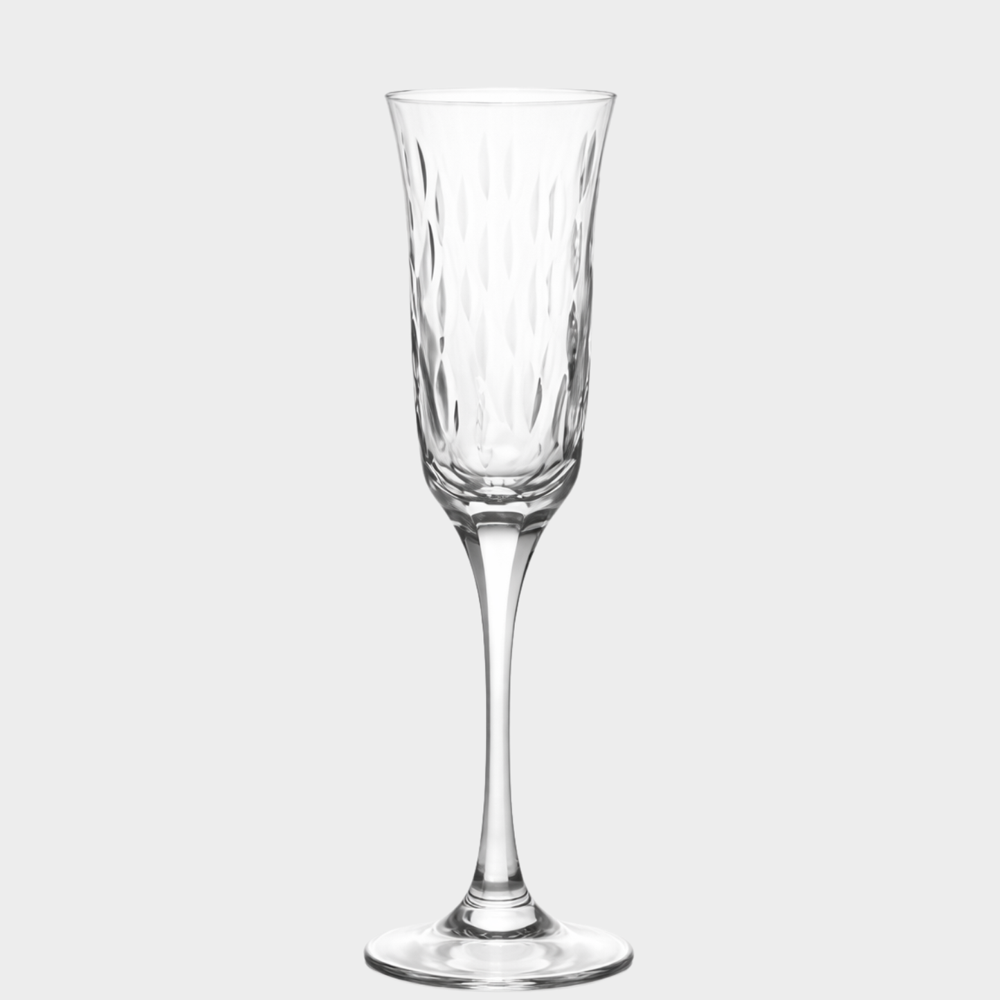 Taça de Cristal Gotas Lapidado 71 P/ Champagne | Cristal Blumenau