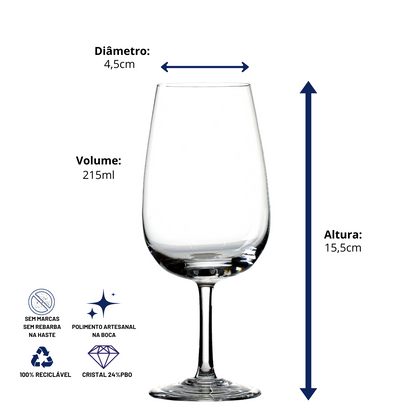 Taça de Cristal ISO para Vinho Tinto | Cristal Blumenau