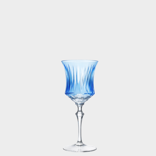 Taça de Cristal Clássica Lapidado 72 P/ Licor - Azul Claro | Cristal Blumenau