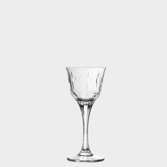 Taça de Cristal Gotas Lapidado 71 P/ Licor | Cristal Blumenau