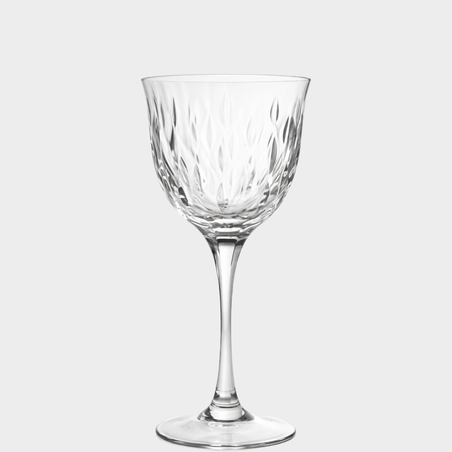 Jogo de 6 Taças de Cristal Gotas Lapidado 71 P/ Vinho Tinto | Cristal Blumenau