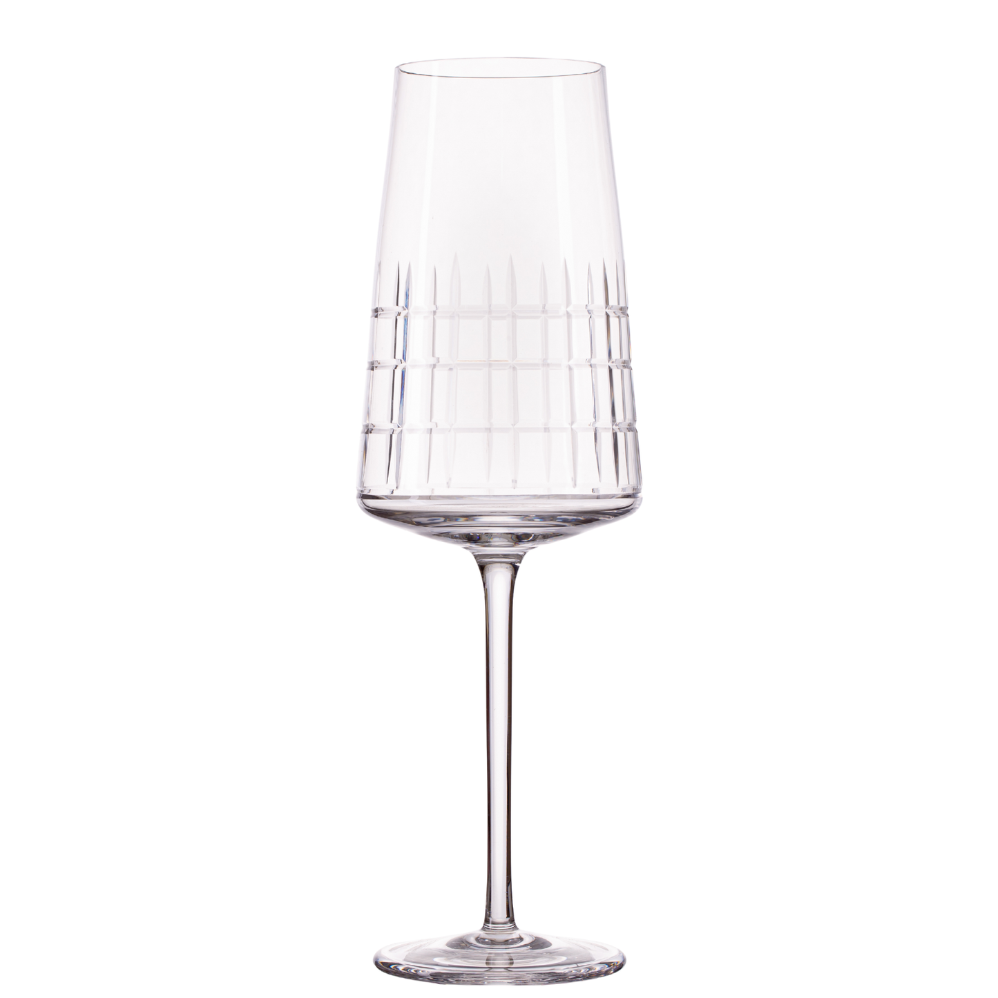 Taça de Cristal Square para Espumante 350ml Lapidado I Cristal Blumenau