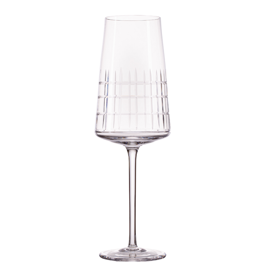 Taça de Cristal Square para Espumante 350ml Lapidado I Cristal Blumenau