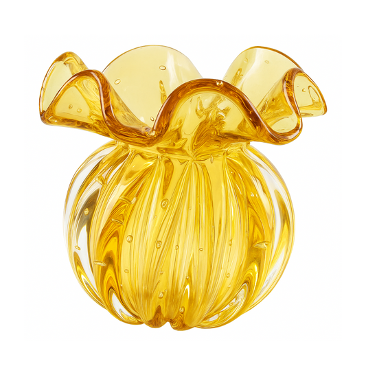Vaso de Murano Ouro Médio